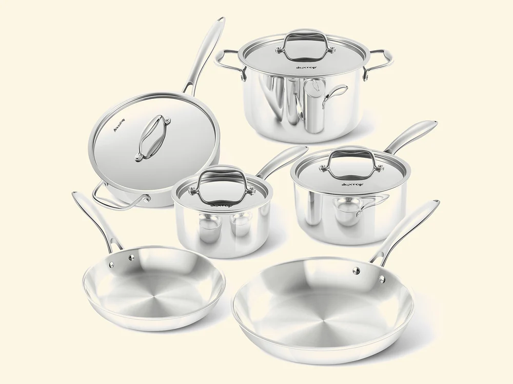 Duxtop Whole-Clad Tri-Ply stainless steel cookware set